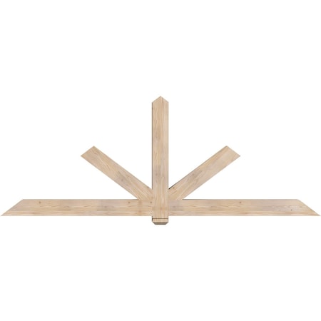 Ekena Millwork Kennewick Smooth Timber Gable Bracket, Douglas Fir, 108"W x 40"H x 5 1/2"D x 5 1/2"F, 9/12 Pitch GBW108X40X0606KEN00SDF